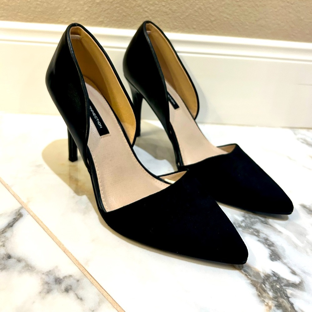 French Connection D’Orsay Black Pumps